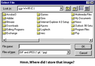 Make sure you know where you've saved that image file!